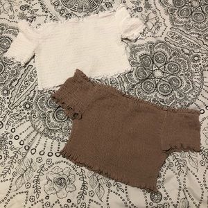 Bandeau crop top Bundle 🤎